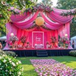 Engagement Stage Decoration Ideas for Outdoor Venues