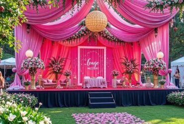 Engagement Stage Decoration Ideas for Outdoor Venues