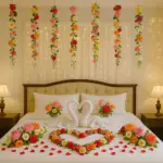 marriage first night room decoration ideas