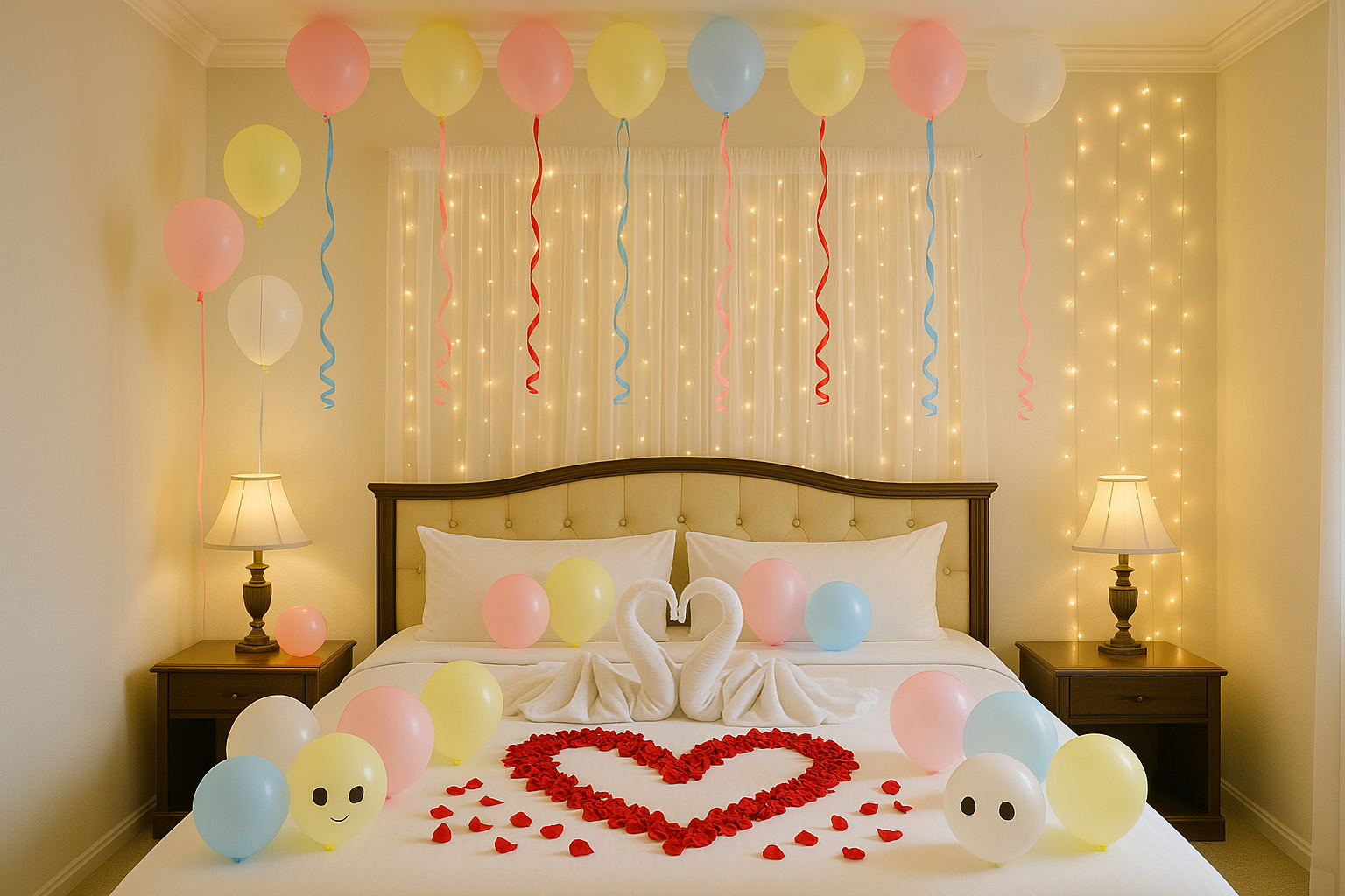 unique bedroom decoration ideas for first night of wedding