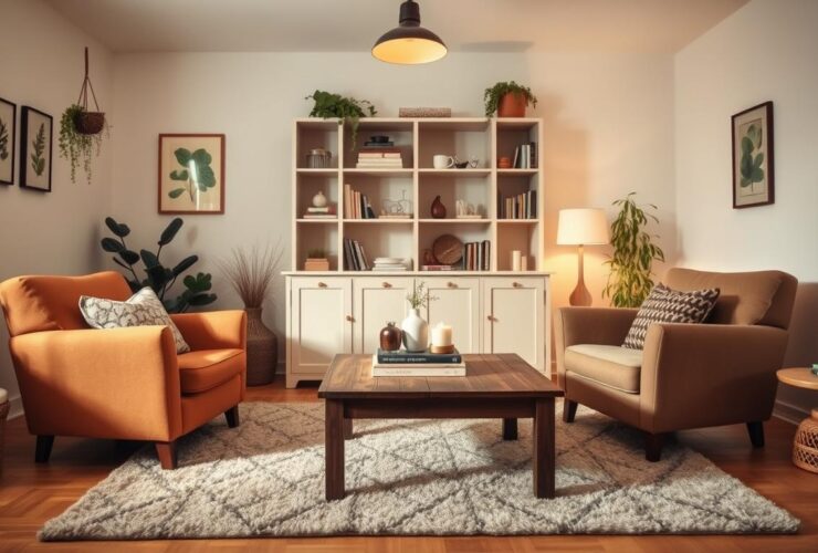 how to decorate living room with simple things on a budget