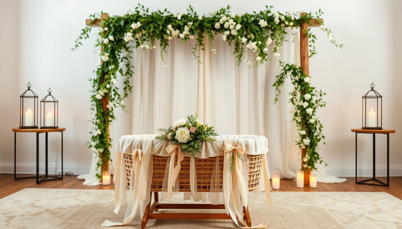 Cradle and Name Display Decoration Ideas