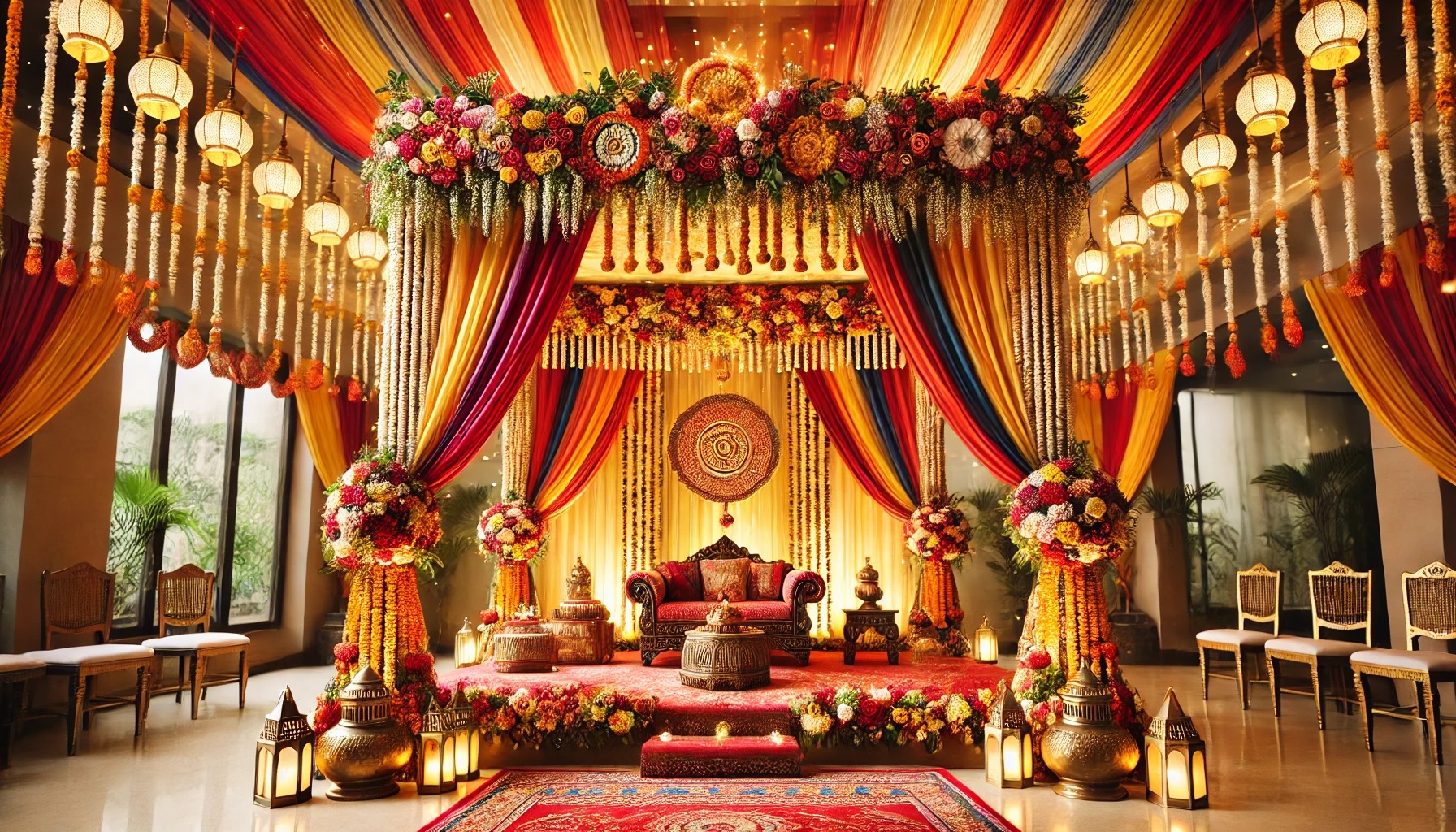 tage or Mandap Decoration For Simple Munj Decoration Ideas At Home