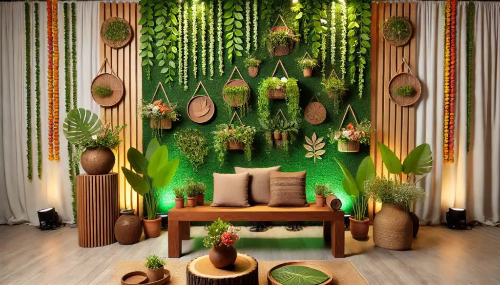 dohale jevan decoration at home with nature inspired theme