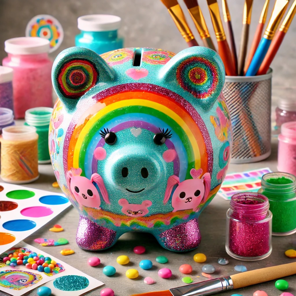 piggy bank decoration ideas for kids at home